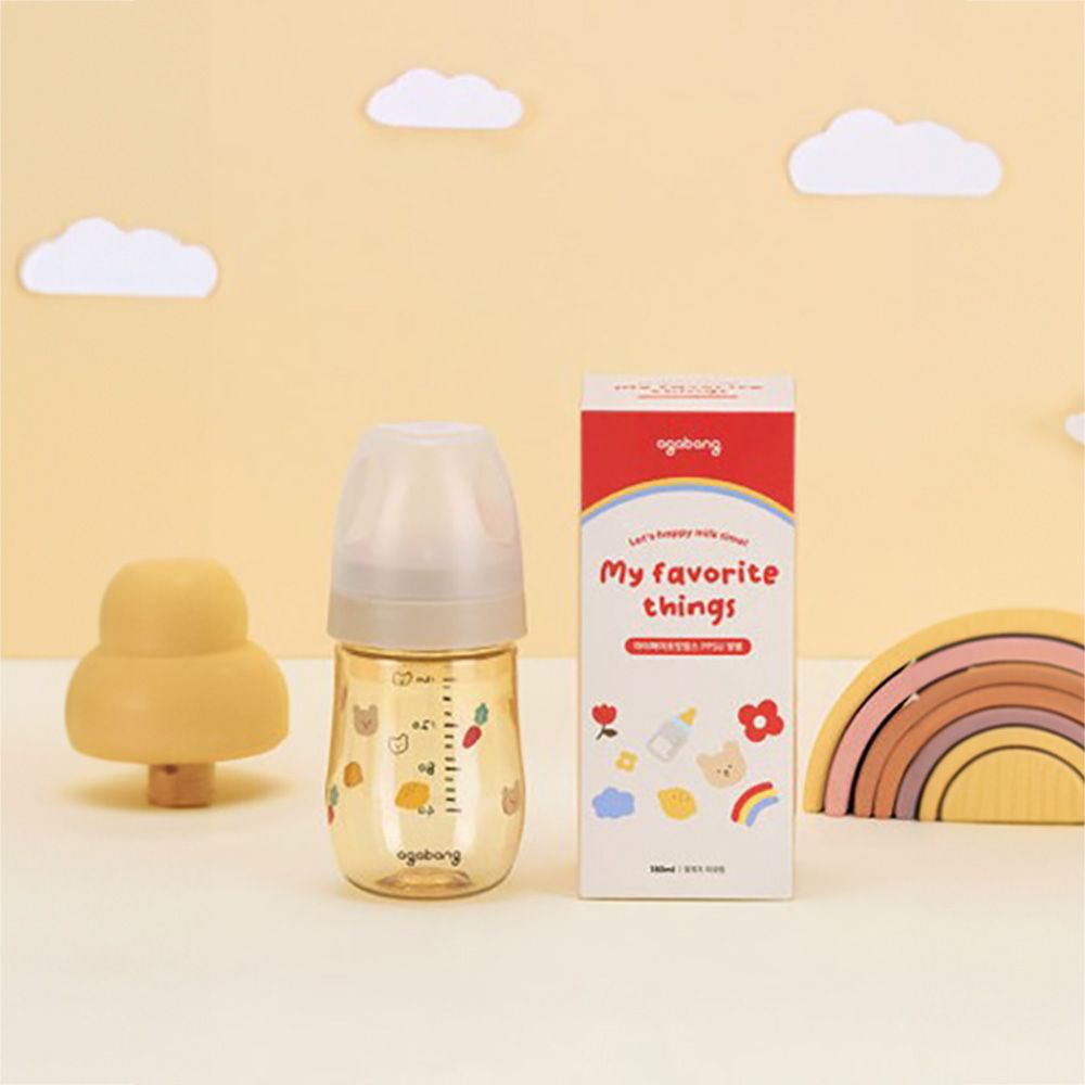 [AGABANG] My Favorite Things PPSU Baby Bottle (No Nipple)  – Safe and Convenient Feeding with PPSU Bottle _ Made in Korea