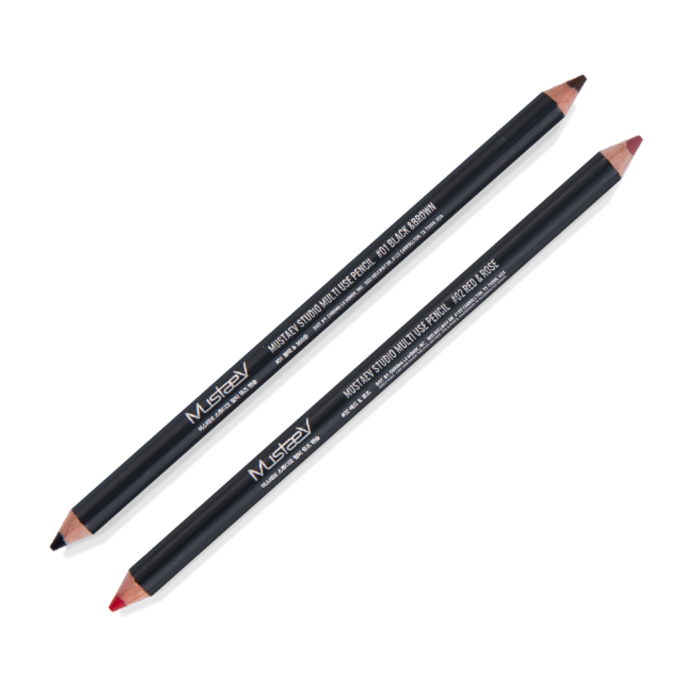 [MUSTAEV] Studio Multi-Use Pencil – Create Detailed Makeup with Dual Colors _ Made in Korea