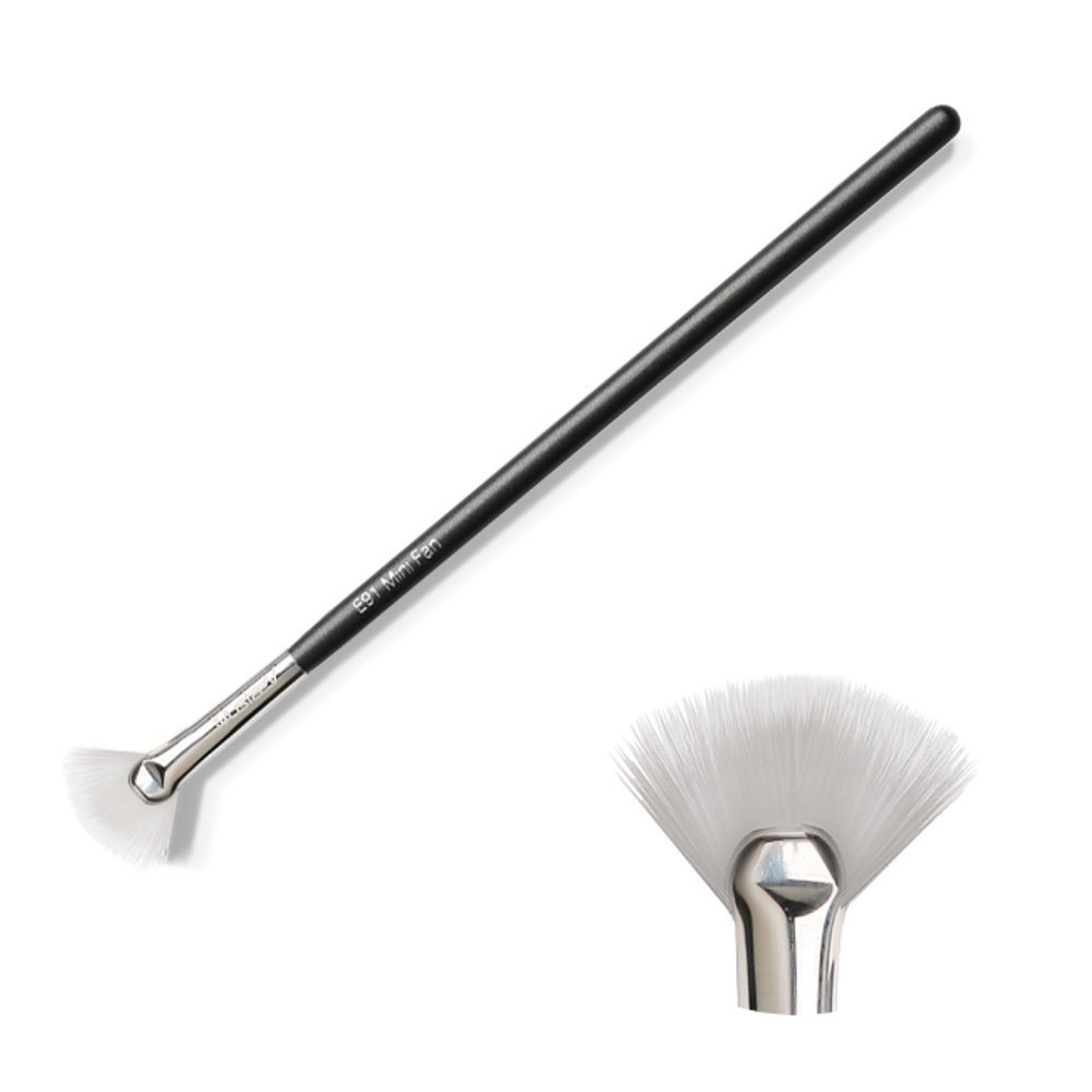[Mustaev] Secret Brush E91 Mini Fan Brush _ Precision Grooming Brush _ Made in Korea