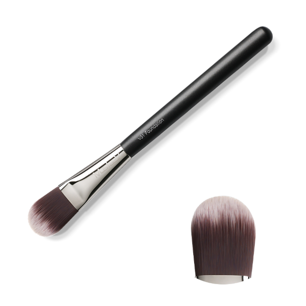 [Mustaev] Secret V51 Foundation Brush _ Streak-Free & Flawless Skin Finish _ Made in Korea