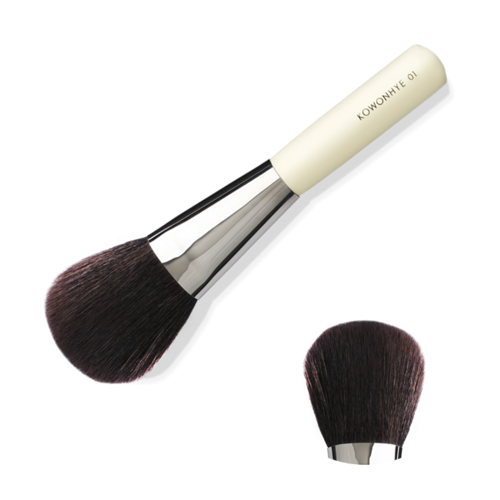 [Mustaev] KOWONHYE 01 Powder Brush – A Must-Have for a Natural and Flawless Matte Finish _Made in Korea
