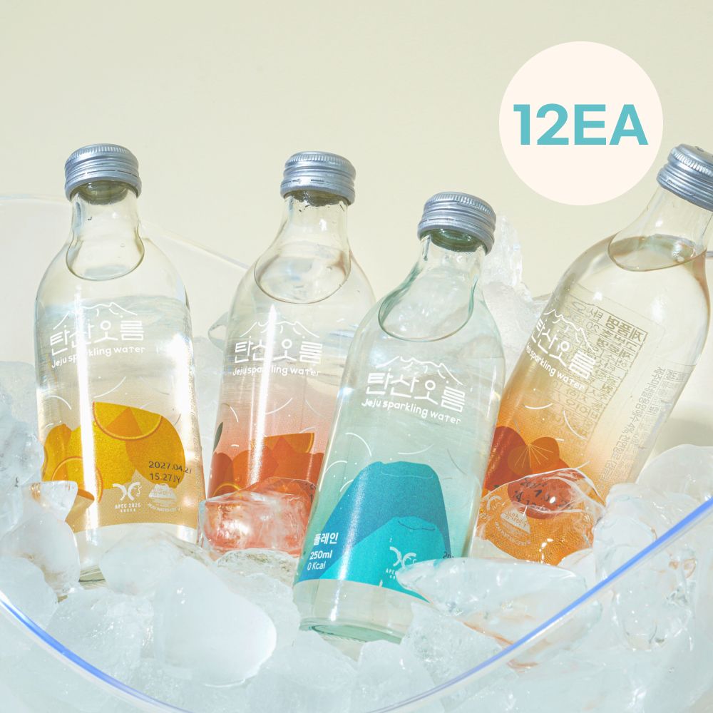 Premium Jeju Sparkling Water 250ml 1 Box (12 Bottles) _ volcanic mineral water ,2025 APEC official sparkling water Premium Jeju Sparkling Water 250ml 1 Box (12 Bottles) _ volcanic mineral water ,2025 APEC official sparkling water