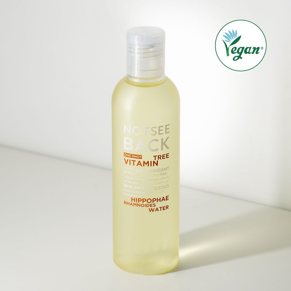 Notseeback One Shot Vitamin Tree Toner 250ml – Antioxidant, Low-pH (4.5), Vegan Toner for Revitalizing Skin