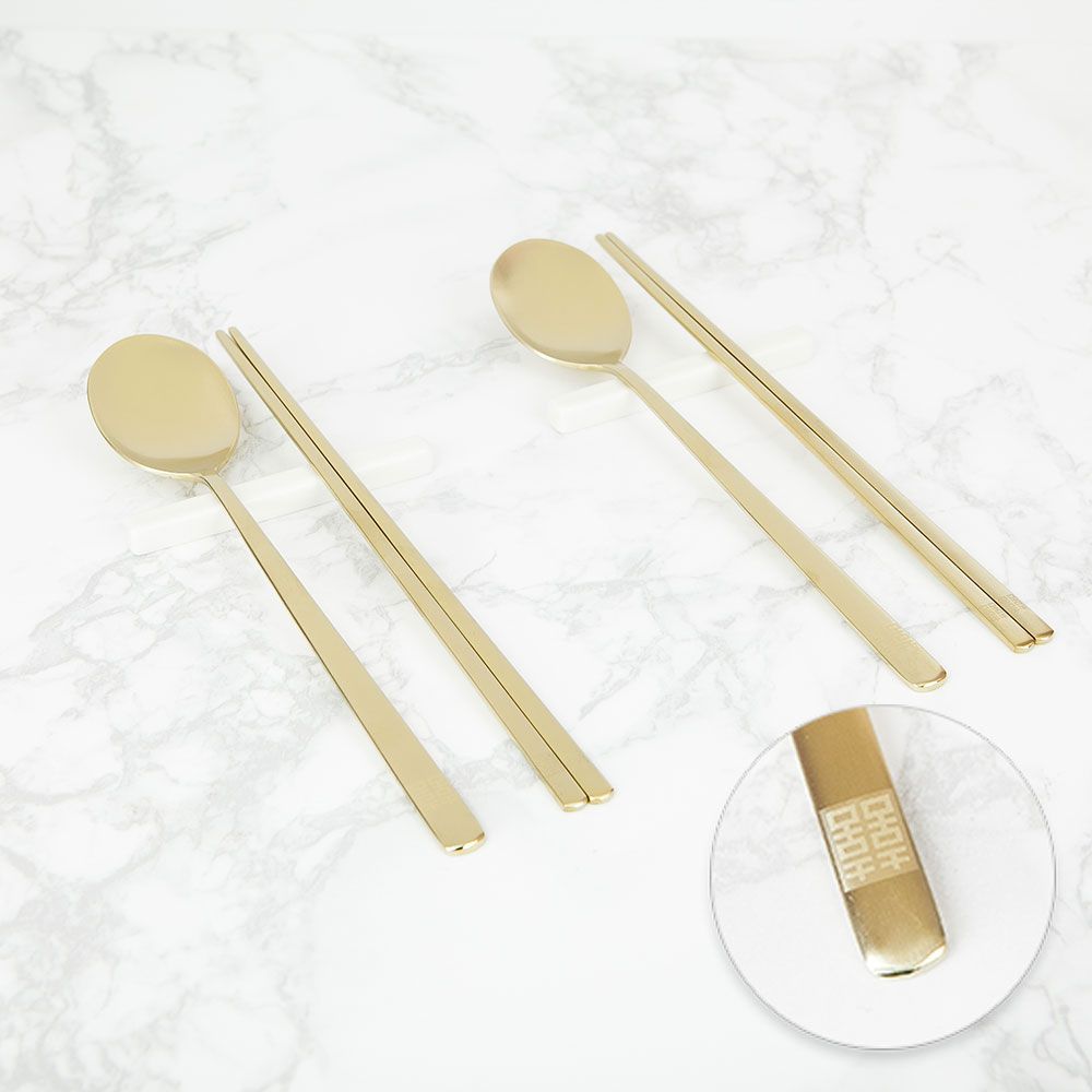 SEOCHON  Hee Titanium Cutlery Set for Two_Timeless Design & Premium Quality _Made In Korea