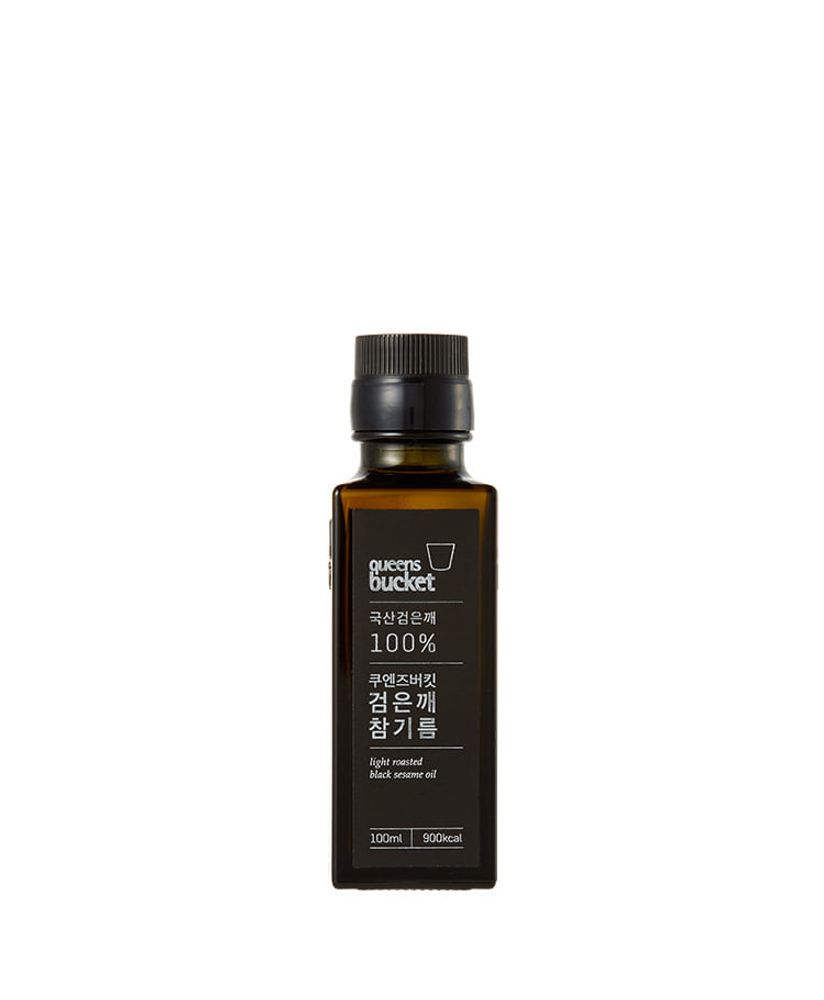 QUEENSBUCKET Korean Cold-Pressed Black Sesame Oil 100ml _ Premium Heukimja Oil _ Made in Korea 
