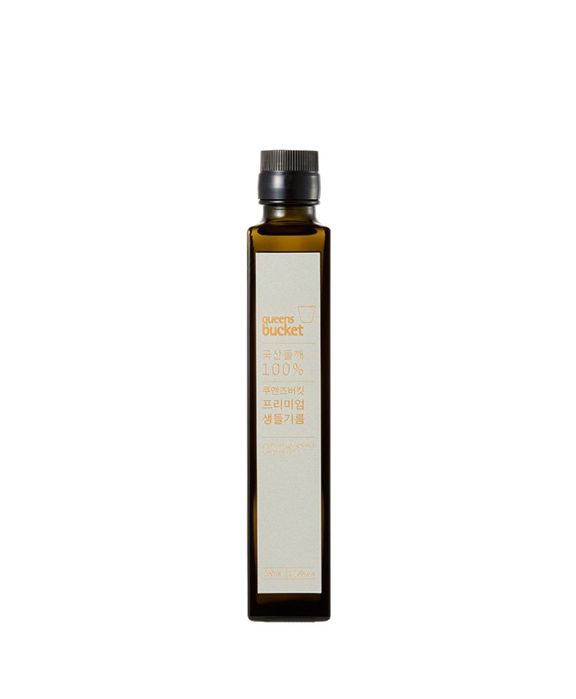 QUEENBUCKET Korean Cold-Pressed Premium Raw Perilla Oil 200ml _ Made in Korea