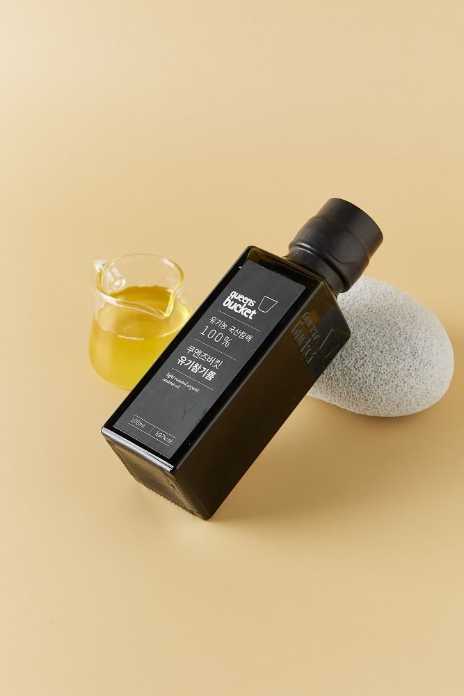 QUEENBUCKET Korean Organic Cold-Pressed Sesame Oil 100ml _ 100% Organic Sesame Premium Oil _ Made in Korea
