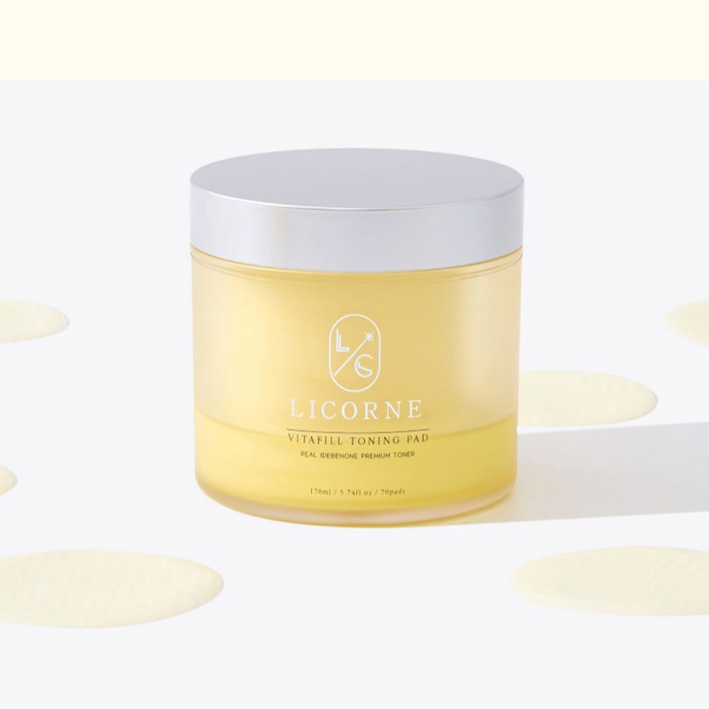 Licorne Vita-Peel Toning Pad 170ml x 70매 _ Hydrating & Brightening Vitamin Skincare Pads_ Made In Korea