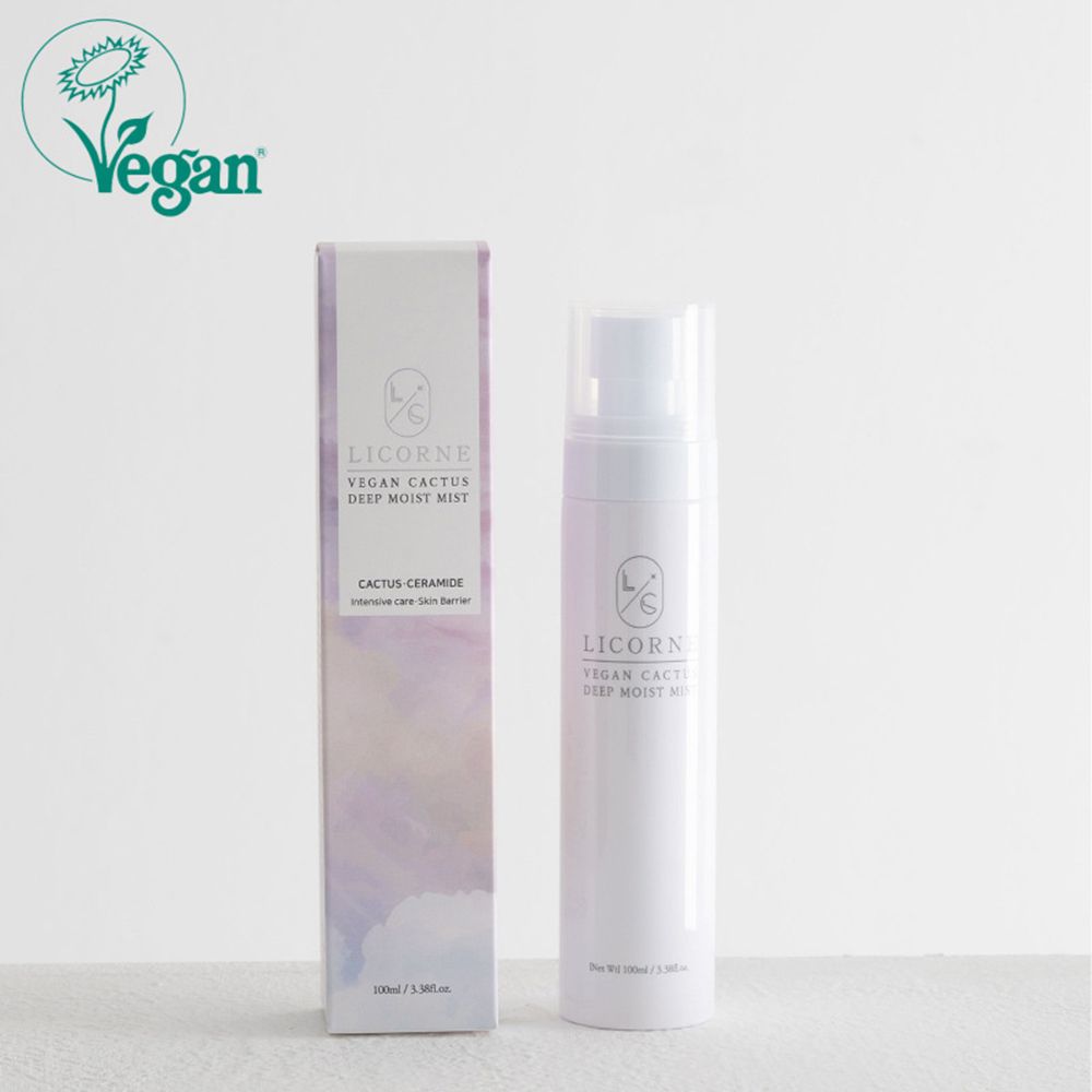 Licorne Vegan Cactus Deep Moist Mist 100ml _ Hydrating & Soothing Face Spray_ Made In Korea