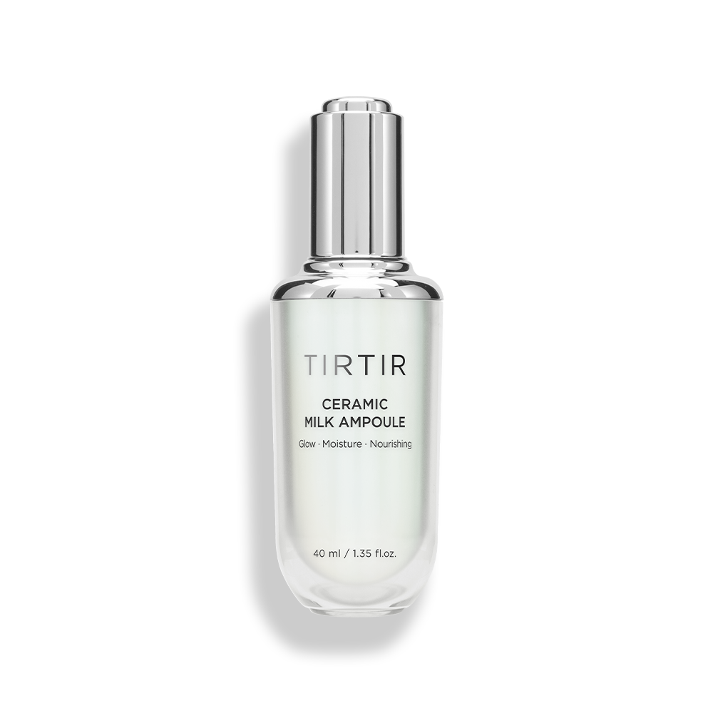 TIRTIR Ceramic Milk Ampoule with Vegan Rice Bran Oil and Plant Based Milk Complex for 100 Hour Hydration _ Made in Korea 