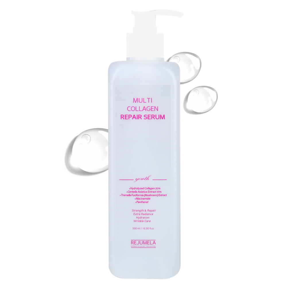 REJUMELA Multi Collagen Repair Serum 500ml _ Ultra-Low Molecular Collagen Firming & Wrinkle Care Concentrated Serum _ Made in KOREA