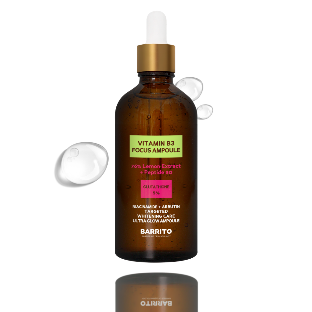 REJUMELA Barrito Vitamin B3 Focus Ampoule 100ml – High-Potency Niacinamide Brightening & Glow Ampoule _ Made in KOREA
