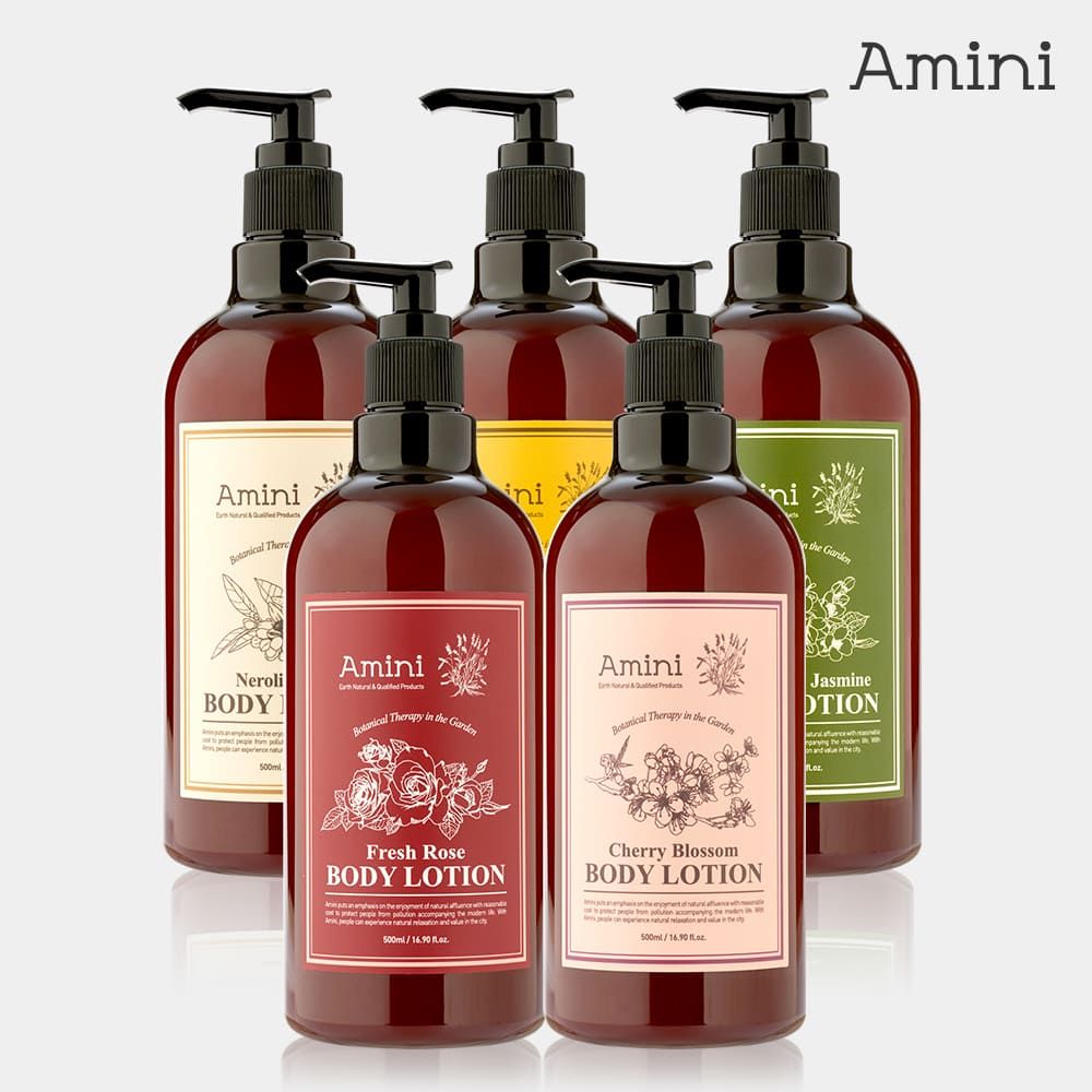 AMINI Flower Therapy Body Lotion 500ml – Sensory Floral Fragrance & Low-pH Soothing Body Lotion