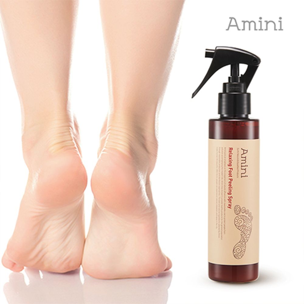 AMINI Relaxing Foot Peeling Spray 150ml – A Healing Foot Spray for Rough Heels, Dryness & Tired Feet