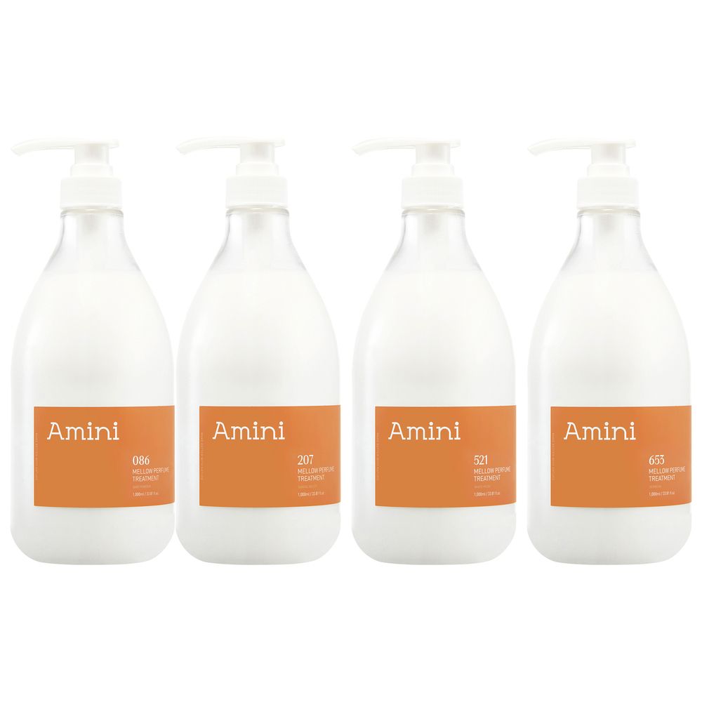 AMINI Mellow Perfume Protein Repair Treatment 1000ml – Low-pH Protein Recovery Treatment with Signature IFRA-Certified Perfume Fragrances & Natural Repair Complex