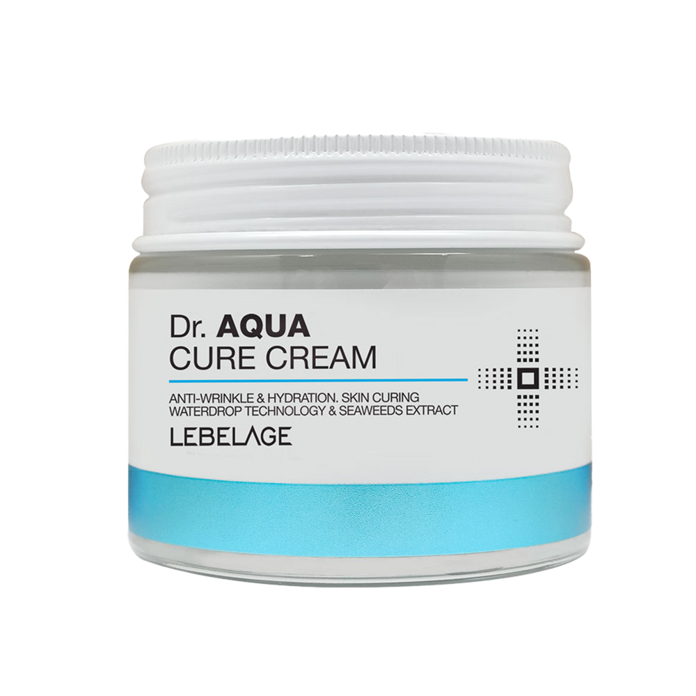 LEBELAGE Dr. Aqua Cure Cream – Water-Drop Burst Hydration & Wrinkle-Care Moisture Cream _ Made in Korea