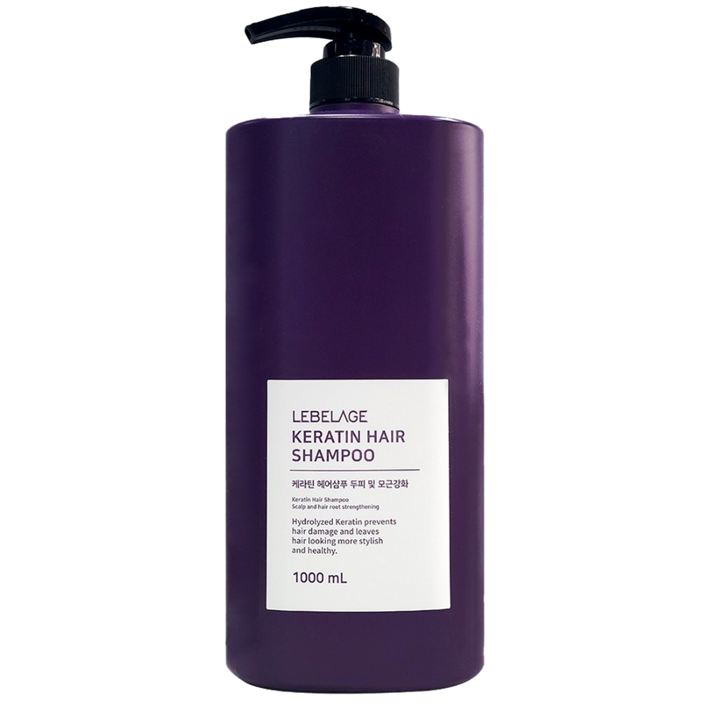 LEBERAGE Keratin Hair Shampoo 1000ml – Strengthening Shampoo for Weak Scalp & Roots _ Made in Korea