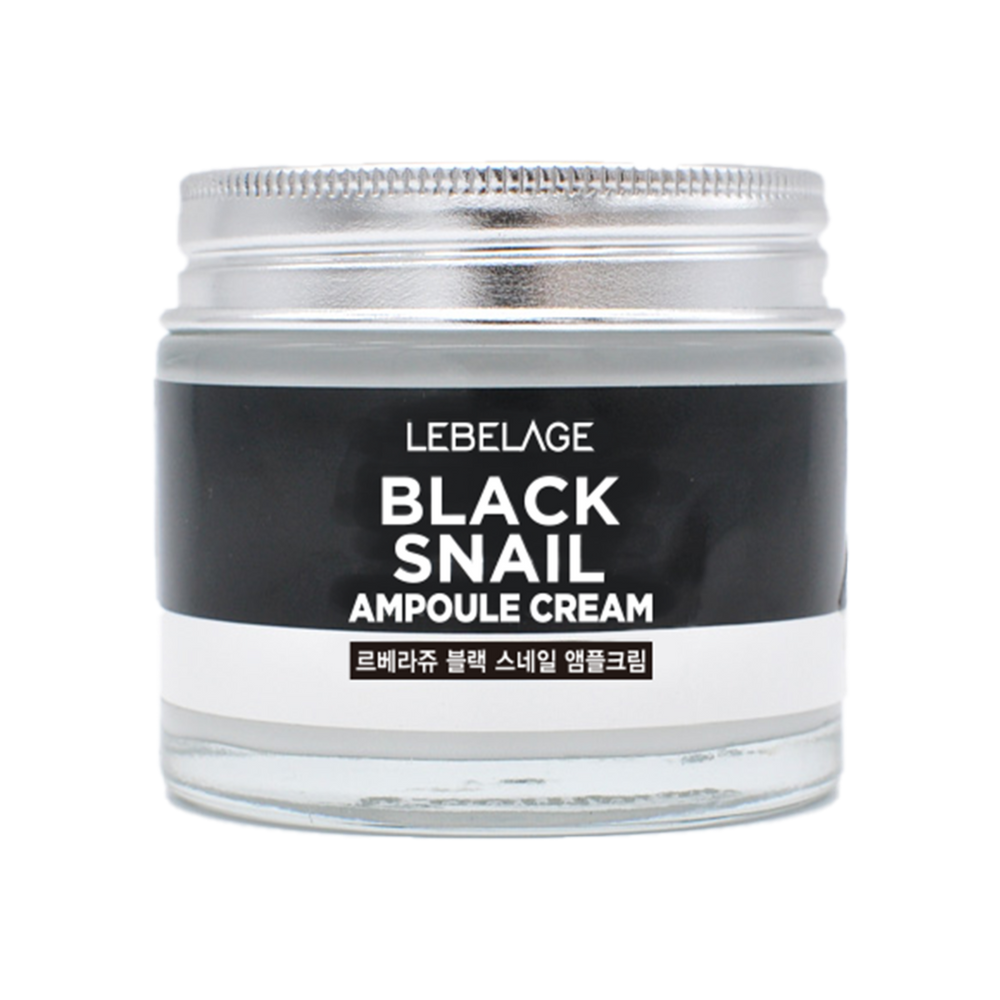 LEBELAGE Black Snail Ampoule Cream for Deep Nutrition Elasticity and Radiant Skin Barrier Care 70ml _ Made in Korea