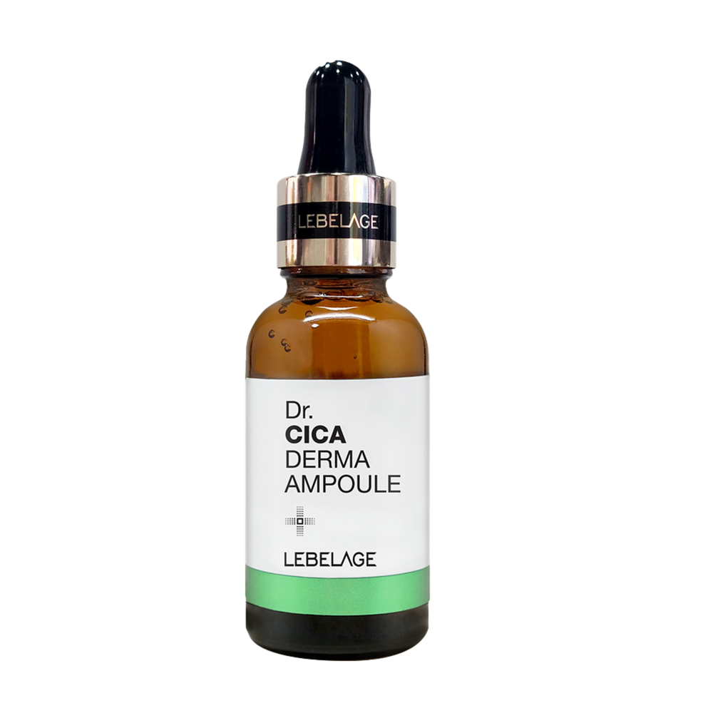 LEBELAGE Dr. Cica Derma Ampoule for Sensitive Skin Soothing and Brightening Care with Centella Asiatica _ Made In Korea