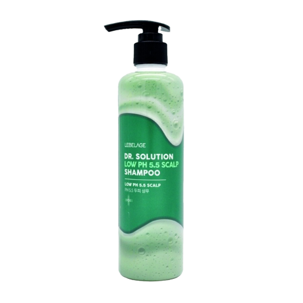 LEBELAGE Dr. Solution pH 5.5 Scalp Shampoo  300ml for Sensitive Oily Scalp Care and Damaged Hair Repair _ Made in Korea