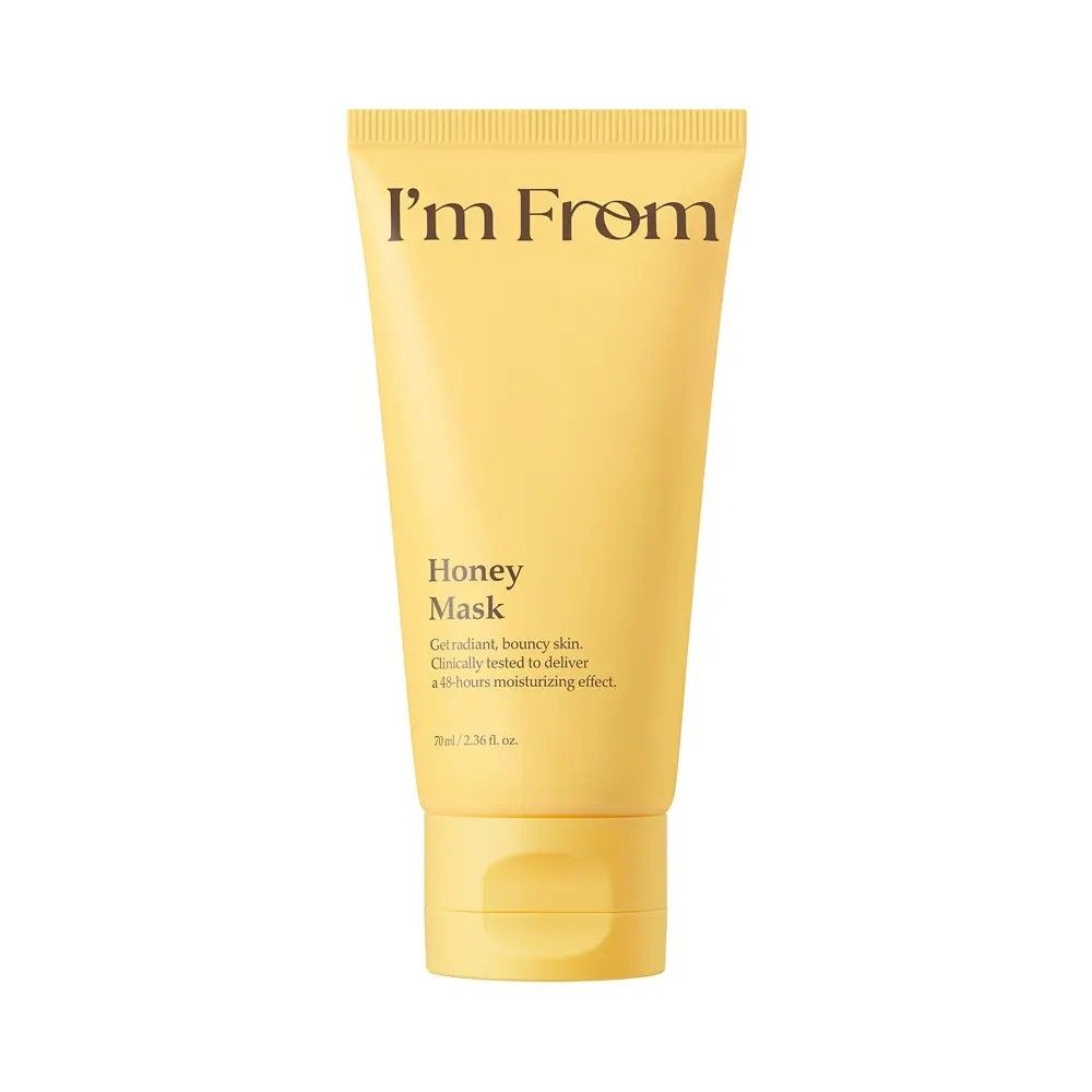 [I’m From] Honey Mask 70ml – 38.7% Real Raw Honey, 48-Hour Moisture, Nourishing Glow Mask for Radiant & Bouncy Skin, Hydrating Honey Treatment _ Made in KOREA