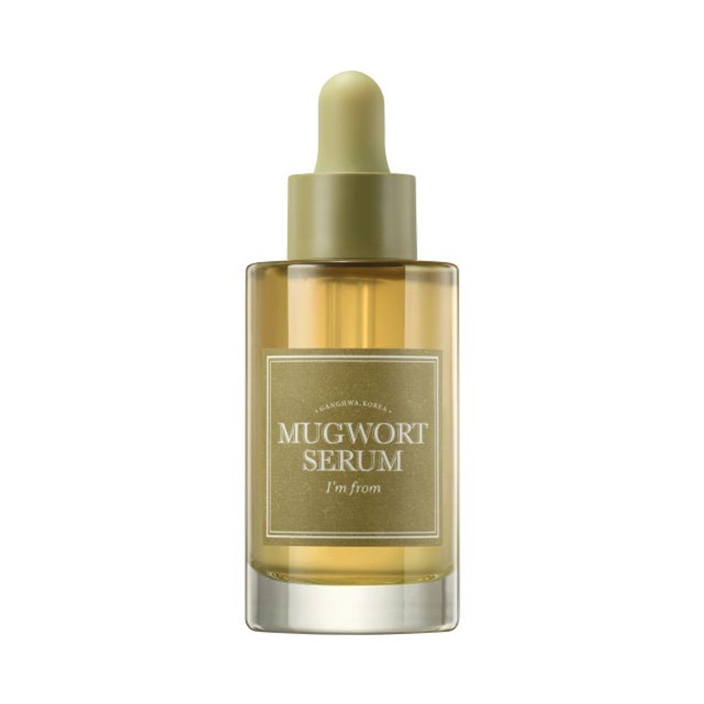 [I’m From] Mugwort Serum 30ml – 4× Concentrated Ganghwa Mugwort, Soothing & Brightening Serum, Garlic Exosomes, Polyglutamic Acid, Niacinamide – Hydrating Water-Gel Essence _ Made in KOREA
