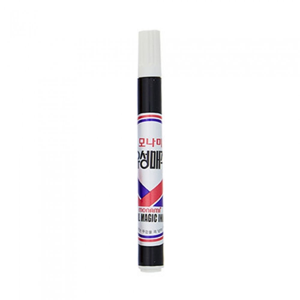 [Monami] Permanent Marker | Korea's Representative Multi-Purpose Oil-Based Marker | Mild Odor (Alcohol Ink) | Round Nib 2mm | Made in Korea