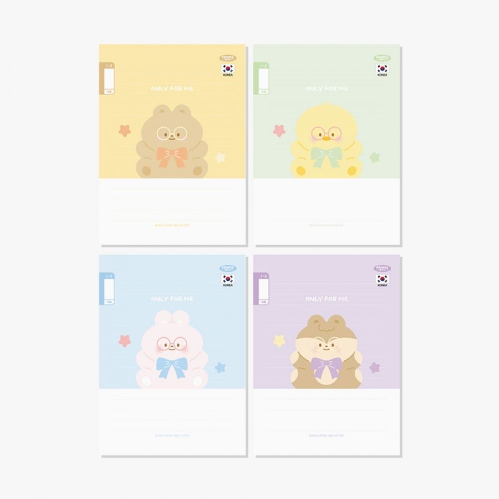 [Penpia] 1000 Elementary Notebook (Grade 1-2) | Non-Fluorescent 75g Paper / 24 Sheets | 188*260mm | Perfect Bound | Made in Korea