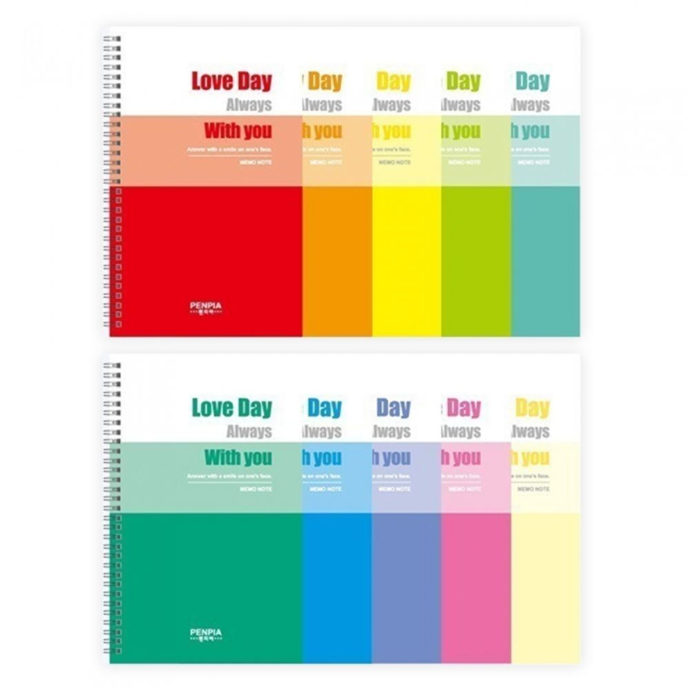 [Penpia] 1500 Reporter's Notebook | Left Twin Spiral Bound / 65 Sheets | 105*175mm Pocket Size | Made in Korea