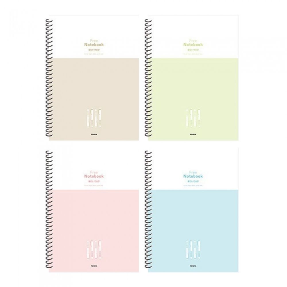 [Penpia] 1500 Practice Sketchbook (Blank) | 75g Wood-Free Paper / 24 Sheets | 188*260mm | Left Spiral Bound | Made in Korea