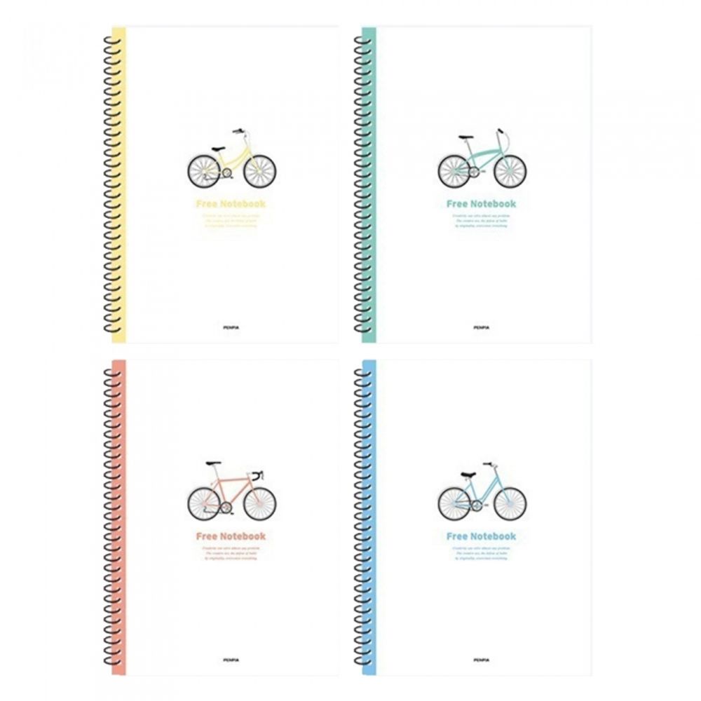 [Penpia] 2000 Spring Practice Notebook (Blank) | 75g Wood-Free Paper / 50 Sheets | 188*260mm | Left Spiral Bound | Made in Korea