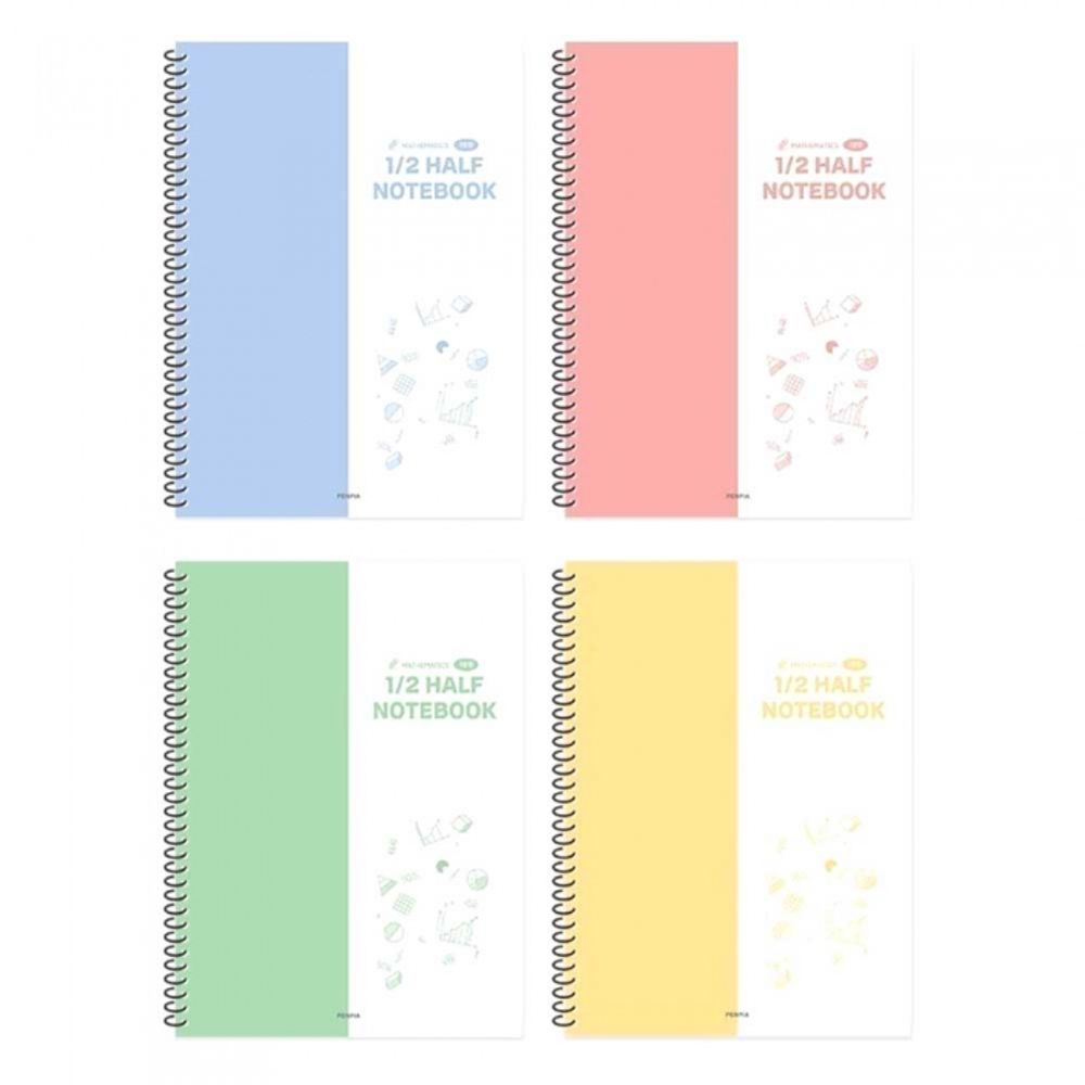 [Penpia] 3000 Two-Split Spring Notebook (Math) | 75g Wood-Free Paper / 75 Sheets | 188*260mm Size | Left Spiral Bound | Made in Korea