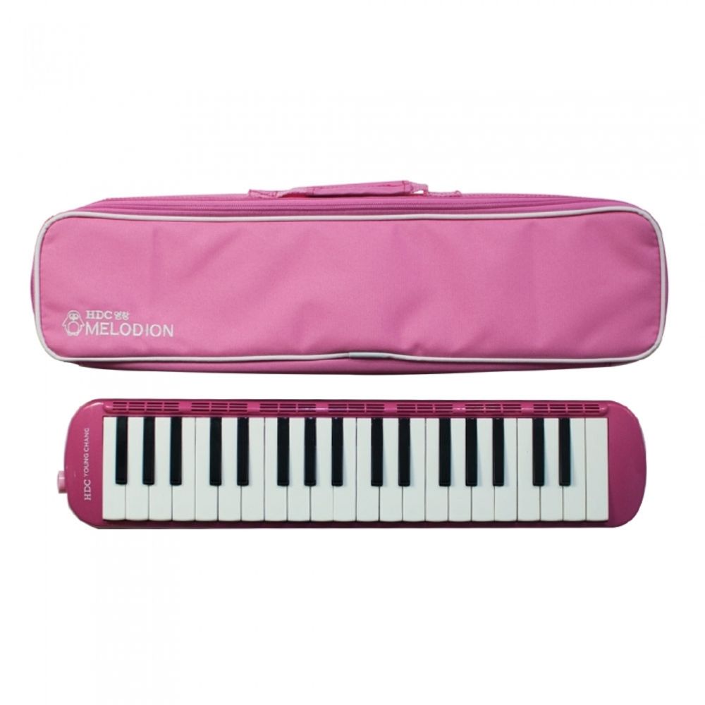 [YoungChang] Melodion Pink YM-37P | 37 Keys | Accurate Pitch | Lightweight with Carrying Case | Made in Korea