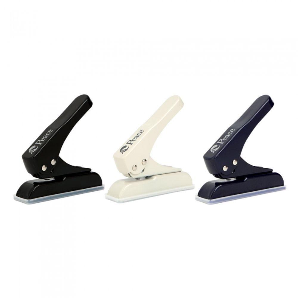 [PEACE] Single-Hole EZ Power Punch | 6mm Hole Diameter | 50% Less Force | Waste Tray Included | Made in Korea