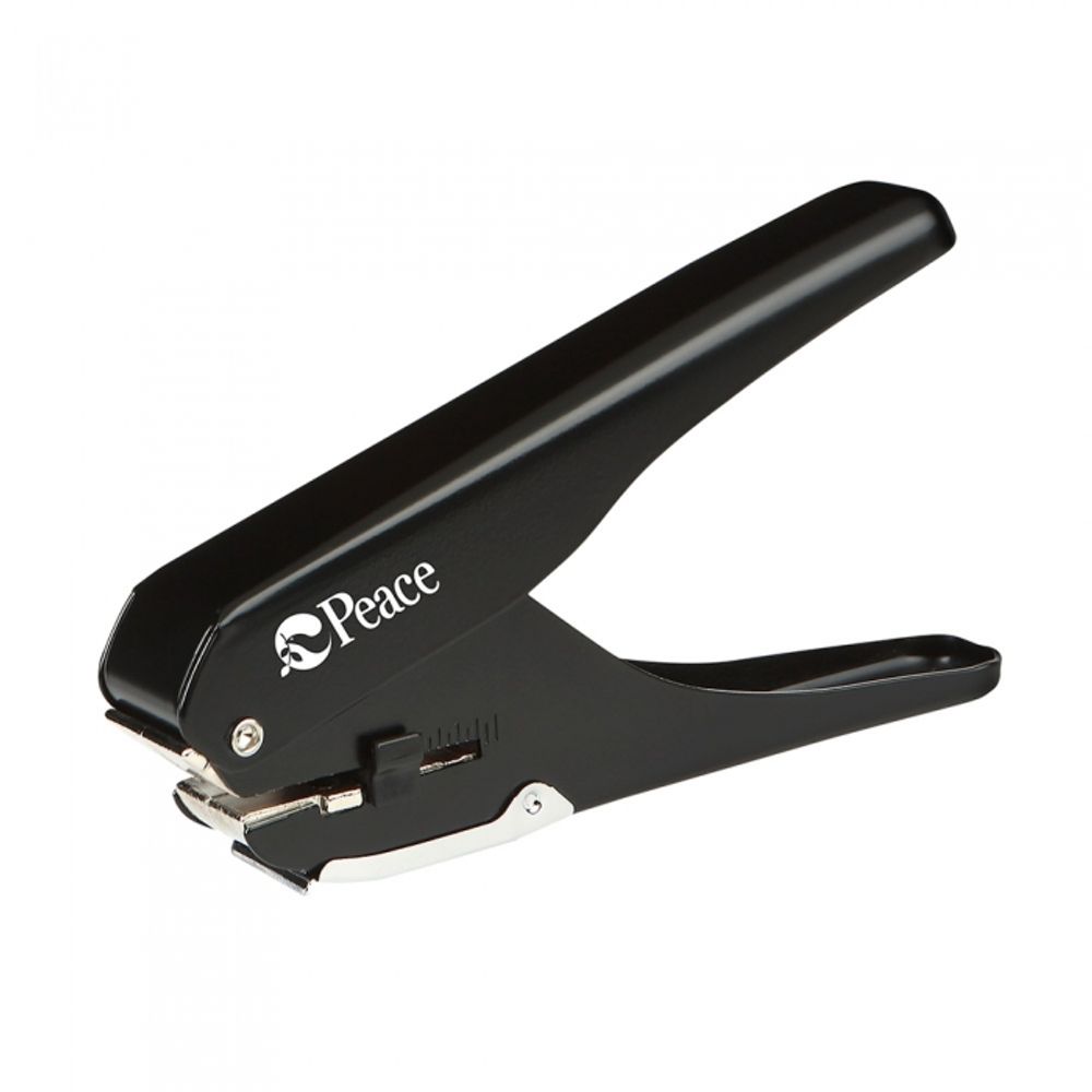 [PEACE] Classic Handheld Slot Punch | 15 x 4mm Rectangular Hole | Chrome Plated | 10-Sheet Capacity | Made in Korea