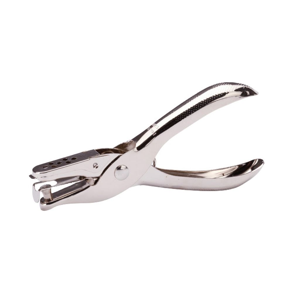 [PEACE] Classic Handheld Single-Hole Punch | 6mm Hole Diameter | Chrome Plated | 10-Sheet Capacity | Made in Korea