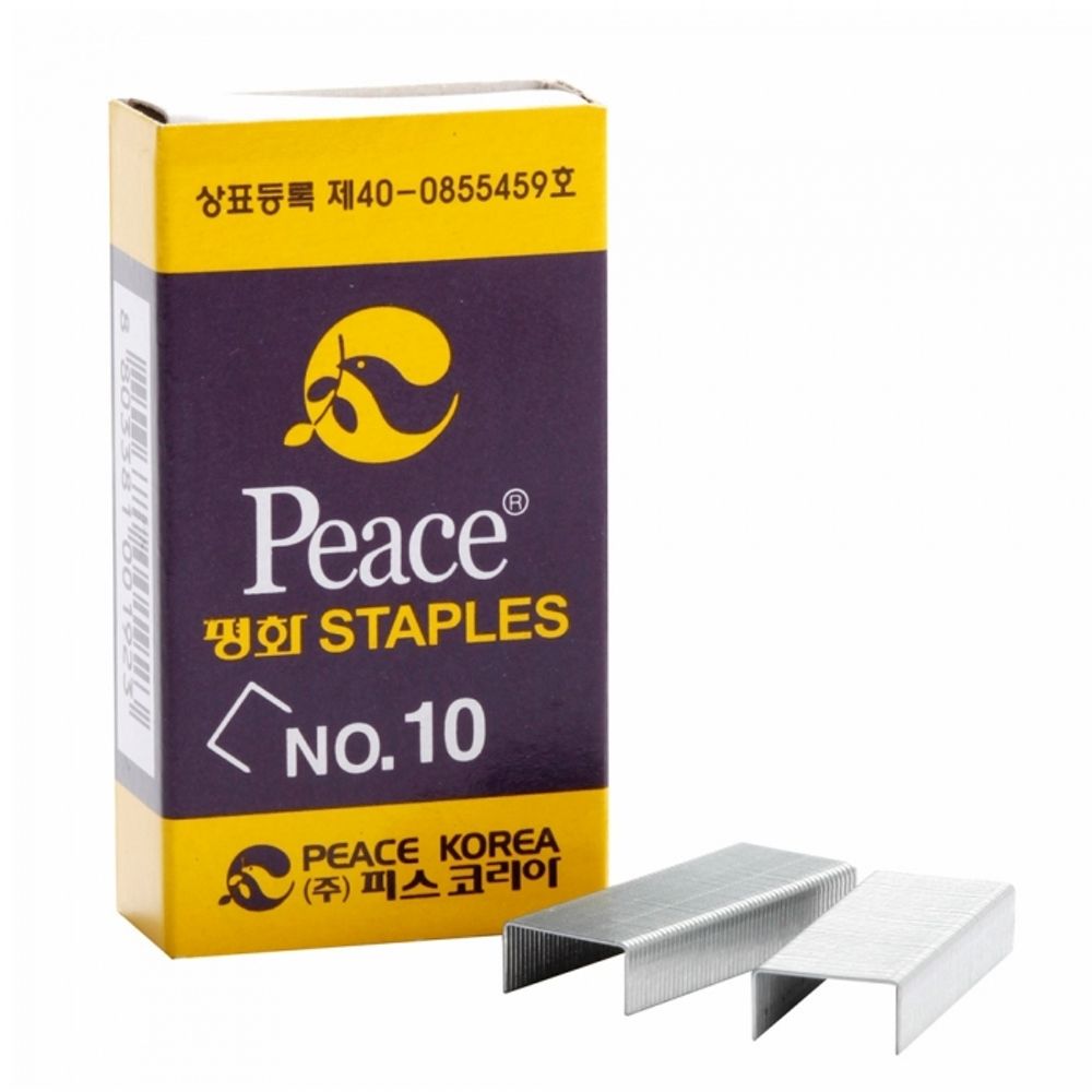 [PEACE] Standard Staple Pins NO.10 | 1,000 pcs | Rust-Resistant Coating | Smooth Stapling | Made in Korea