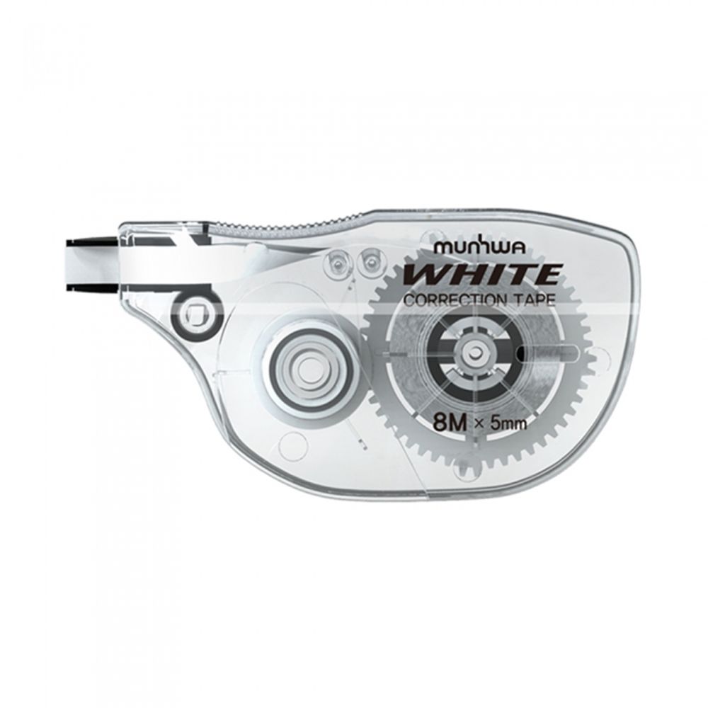 MUNHWA White Correction Tape 5mm x 8M | Instant Coverage | Smooth Application | Made in Korea