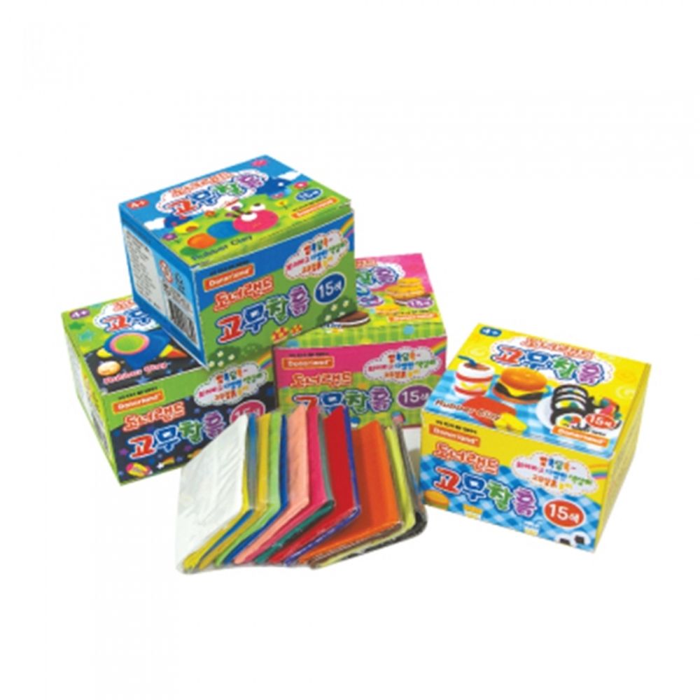 Donerland Talent Modeling Clay 15-Color Set | Non-Toxic Rubber Clay | High Adhesion & Easy Blending | Creative Arts & Crafts | Made in Korea