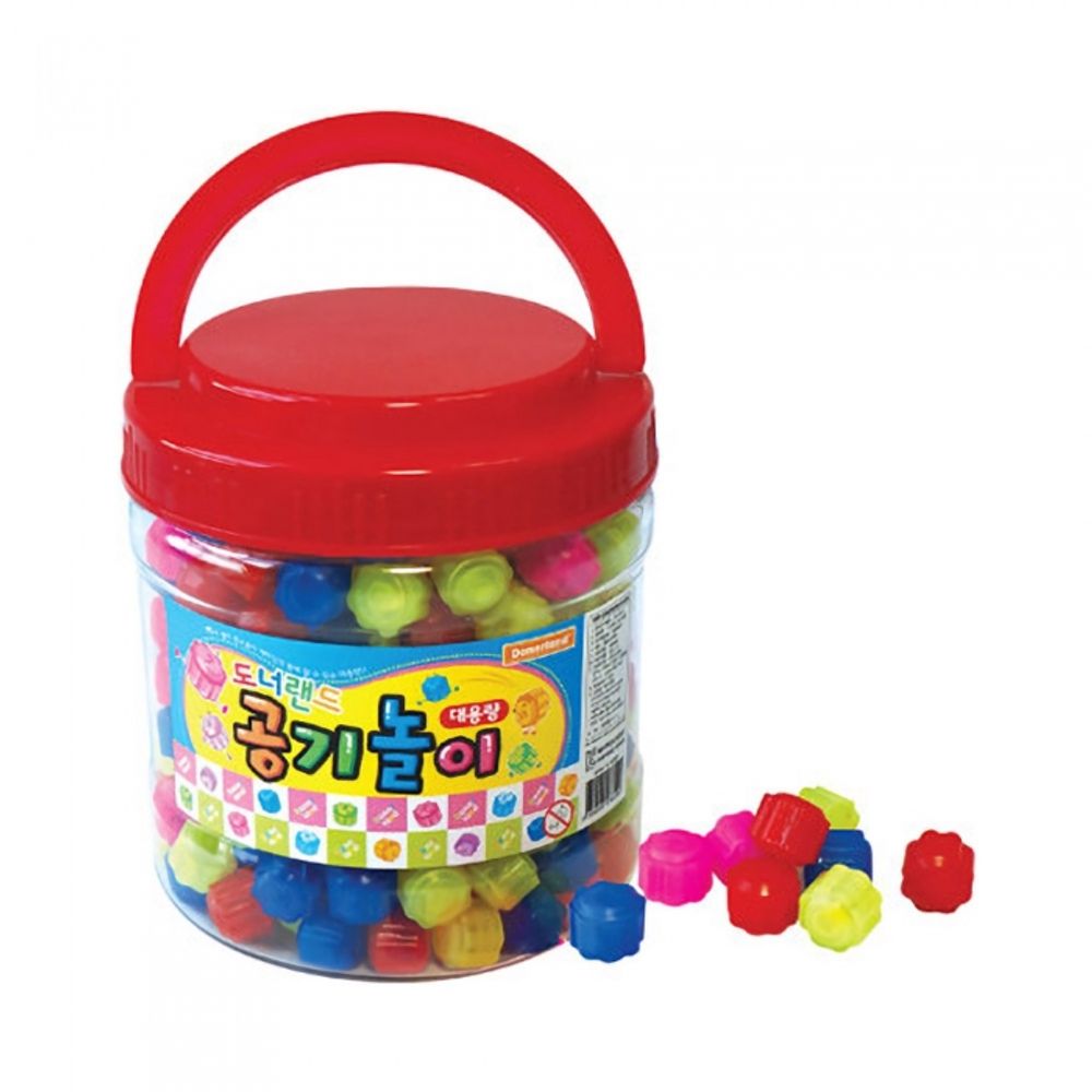 Donerland Bulk Gonggi Set (HB15021) | 270+ Pcs | Weighted Plastic Jackstones | Ergonomic Design | Korean Traditional Game | Made in Korea