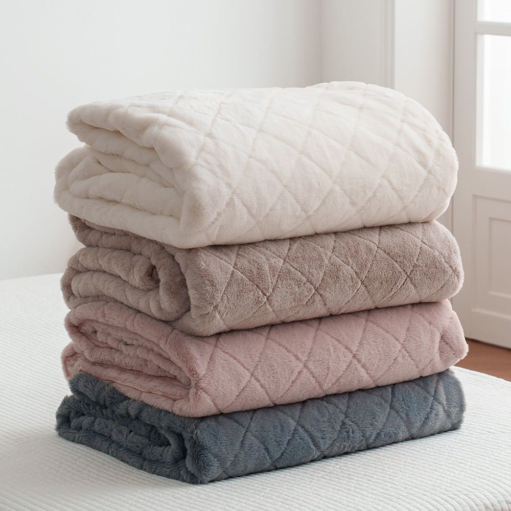 Guy Laroche Mond Dual-Sided 10mm Long-Pile Microfiber Blanket Premium Soft Winter Throw for Bedroom and Living Room