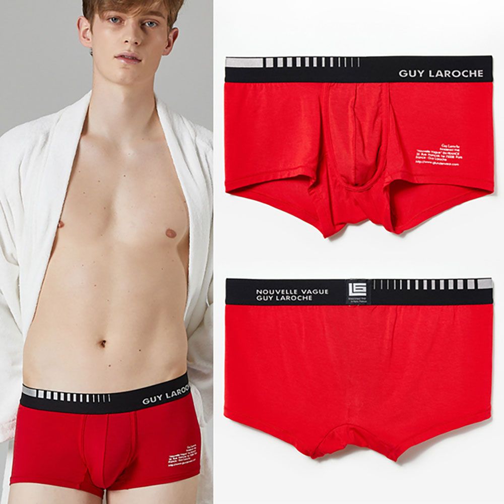 Guy Laroche Men's Premium Micro Modal 60s Trunk GL-DRA-RB | Low-Rise Stylish Fit | Voltlon Anti-EMF Technology _ Made in Korea