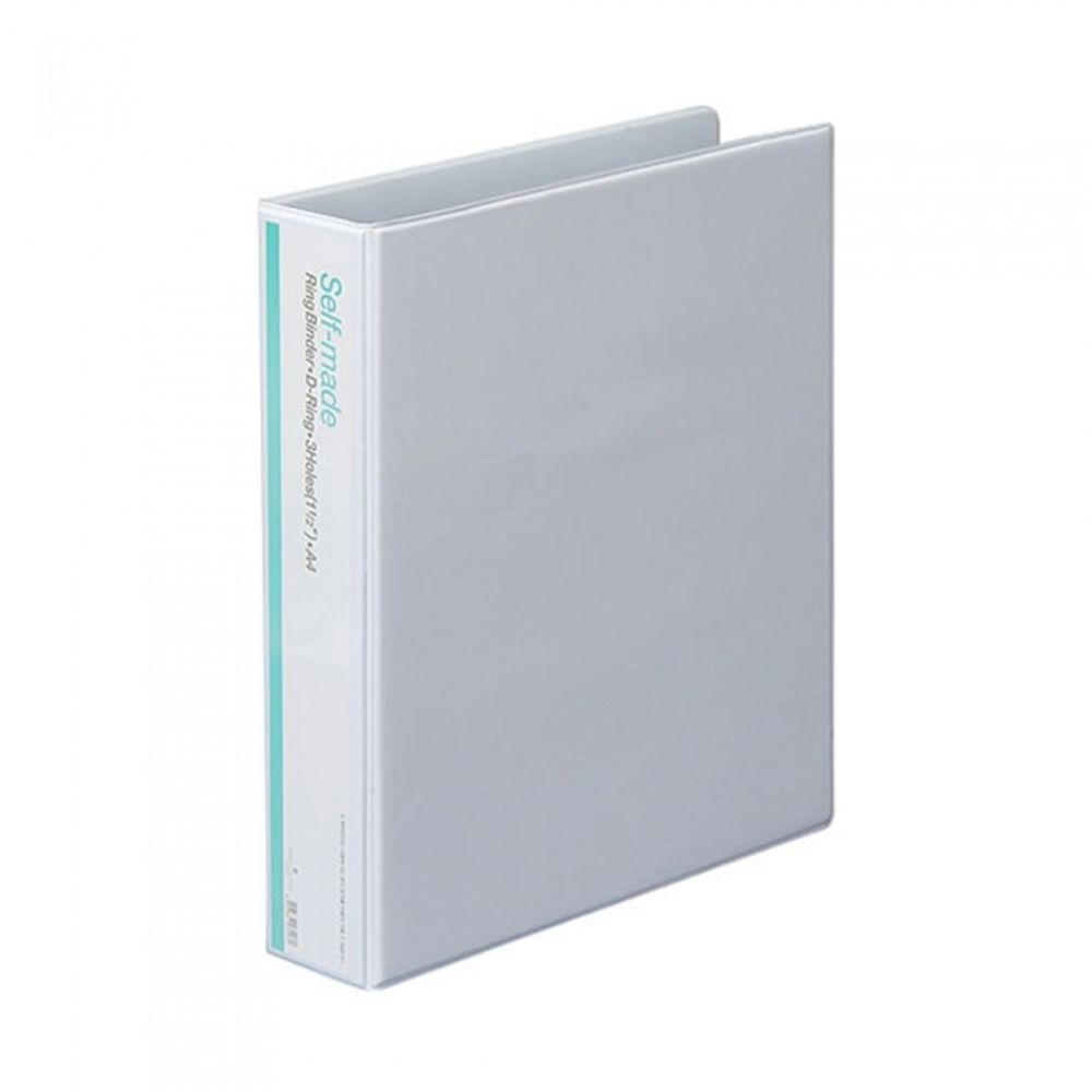 Munhwa Clear View 3-Ring D-Ring Binder B749-71 | 1.5-Inch (5cm) | White PVC | Professional Catalog Binder | Made in Korea