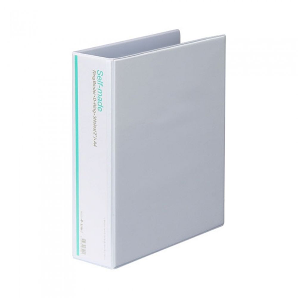 Munhwa Clear View 3-Ring D-Ring Binder B749A-71 | 2-Inch (7cm) | White PVC | Extra-Large Catalog Binder | Made in Korea
