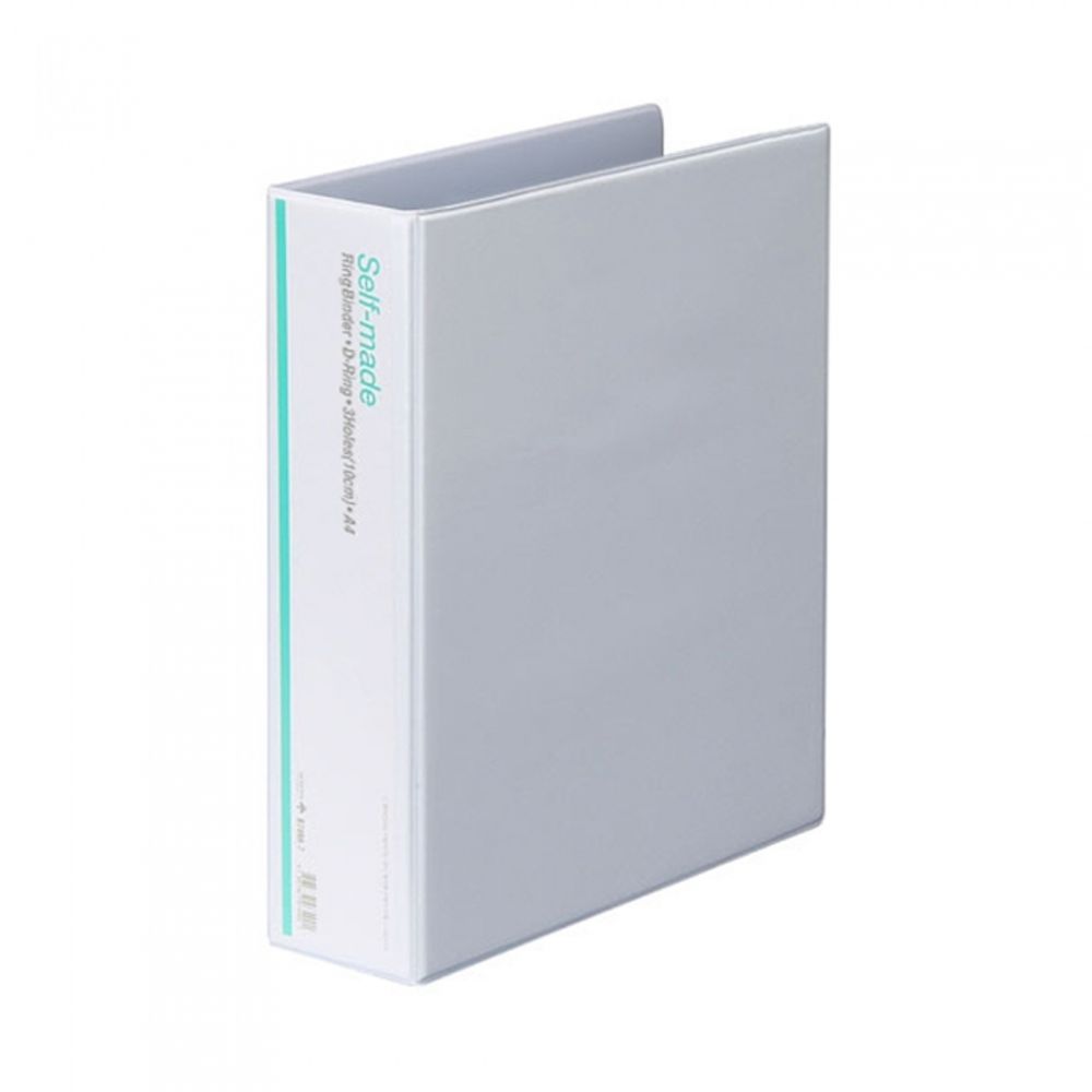 Munhwa Clear View 3-Ring D-Ring Binder B749B-7 | 2.5-Inch (10cm) | White PVC | Jumbo Capacity Catalog Binder | Made in Korea