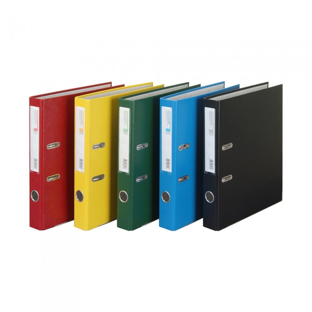 Munhwa File B841-7 Professional A4 Lever Arch Binder 50mm Slim Spine One-Touch Mechanism with Metal Slide Rail Made in Korea