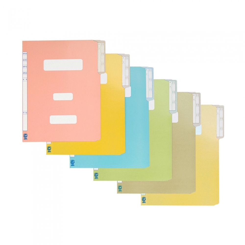 Munhwa Government Filing Folder F194-73 A4 | 10 Packs | 6 Color Options | Professional Archival File | Made in Korea
