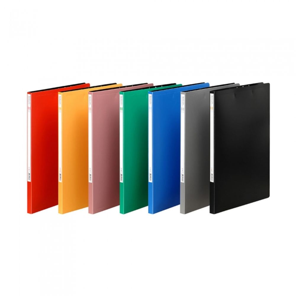 Munhwa Professional A4 PP Top-Bind Punchless File F430-7 | One-Touch Lever Clip | 7 Color Options | No-Hole Binding | Made in Korea