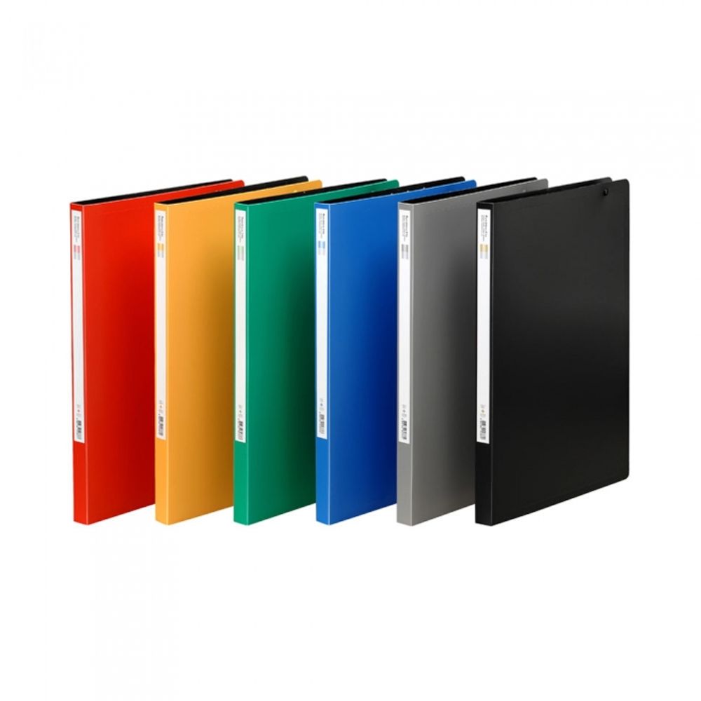 Munhwa Multi Lever-Clip Punchless File F433-7 | A4 | Left-Side Heart Clip & Side Pocket | 6 Color Options | No-Hole Binding | Made in Korea