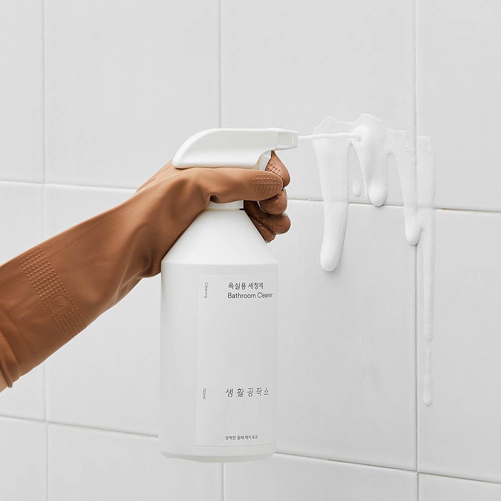 Saenghwal Gongjakso Bathroom Cleaner 750ml x 3 Pack Weak Acidic Foam Limescale Remover Orange Scent _ Made in Korea